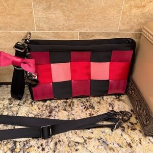 Harveys Seatbelt Convertible Clutch in Tough Love NEW And CNC Bow Tough Love Bag
